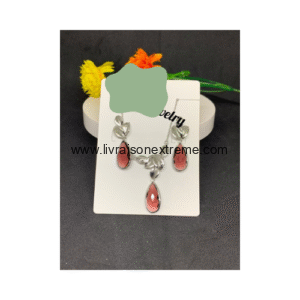 Parure en motif gouttes éclat