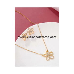 Parure en motif floral