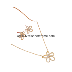 Parure en motif floral