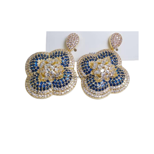 Boucles d'oreilles motif fleur – Image 2