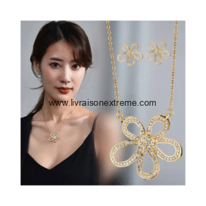 Parure en motif floral