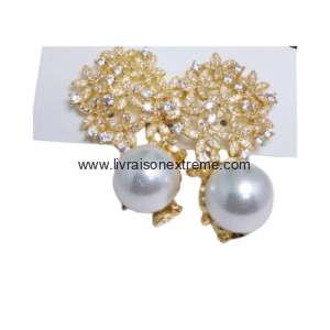Boucles d'oreilles grosse perle
