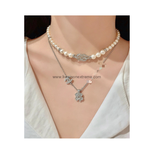 Collier en perles Chanel cristal – Image 3