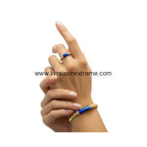 Parure bracelet et bague style dégradé