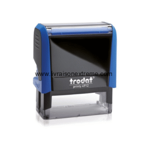 Cachet Automatique TRODAT Printy – Tampon Auto-Encreur Durable (Boîtier Bleu et Vert)