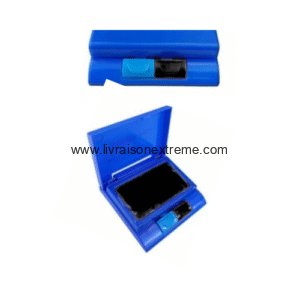 Tampon Encreur AUKORA – Couleurs Vives et Professionnelles (Noir, Rouge, Bleu)