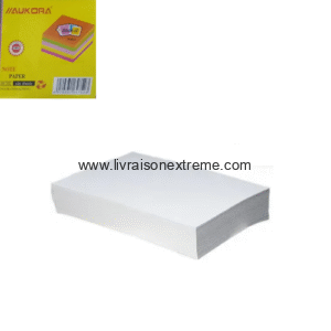 Blocs-Notes de Bureau Classique Aukora– Papier Blanc Imprimé ou Uni – Format Standard