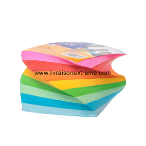 Blocs-Notes Adhésifs Multi-Couleurs – Pack Économique 8 Couleurs Vives (Codez Votre Organisation)