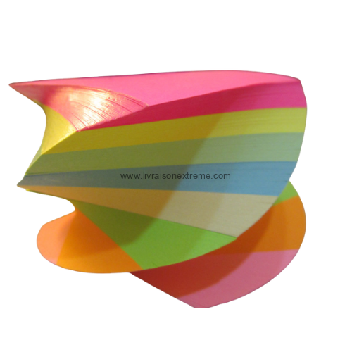 Blocs-Notes Adhésifs Multi-Couleurs – Pack Économique 8 Couleurs Vives (Codez Votre Organisation)