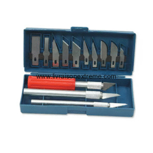 Lames de Rechange Sécables – Pack de 10 Pièces – Tranchant Durée pour Cutter Utilitaire
