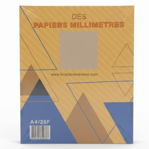 Papier Millimétrique (Bloc) – Quadrillage de Précision pour le Dessin Technique et les Graphiques