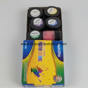 Gouache en Pots AUKORA – 6 couleurs (AK-1006)