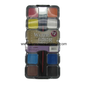 Gouache – Palette 12 couleurs (No. 1223) avec pinceau