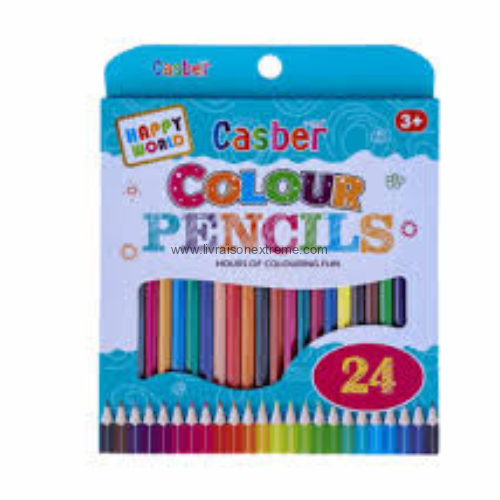 Crayons de couleur Casber – 7017 (24 couleurs)