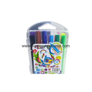 Feutres JUMBO triangulaires – 12 couleurs (Tiongx® Water Color Pen) – Marqueur couleur