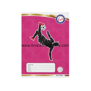 Paquet Cahier Fontaine Lux quadrillé – Motif Football