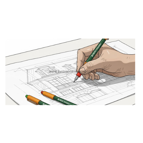 Stylo Technique de Dessin HERO 81A – Haute Précision (Dispo 0.20mm / 0.30mm) – Image 2