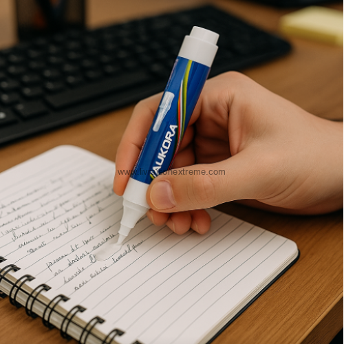 Boîte de 12 Stylos Correcteurs Aukora – Pointe Métal de Précision (9ml) – Image 3