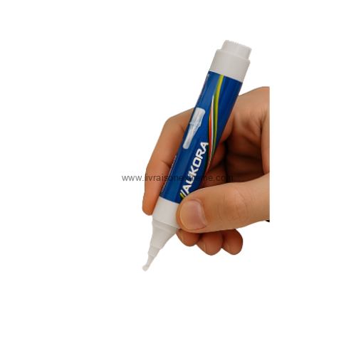 Boîte de 12 Stylos Correcteurs Aukora – Pointe Métal de Précision (9ml)