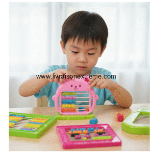 Boulier compteur (Abacus) LVX – No. 3 — 5 rangées,