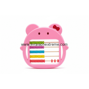 Boulier compteur (Abacus) Ours rose – Mix-LVX-20192