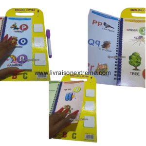 Livre d'apprentissage - Alphabet Anglais Effaçable - DON-31-393 (A-Z)