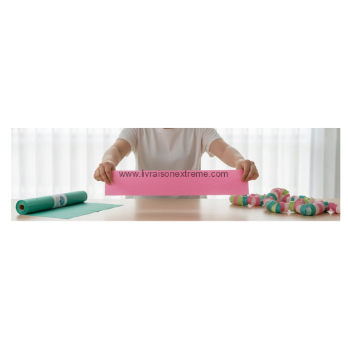 Papier Crépon (Création & Loisirs) - Rouleau de couleur (Vert / Rose) – Image 3