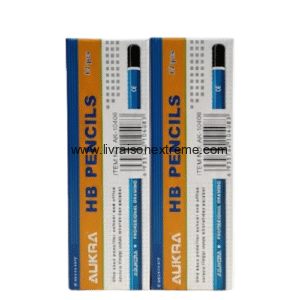 Crayons à Papier HB Aukora (Pack de 12 Pièces, AK-1040B)