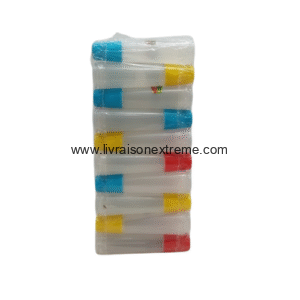 Colle liquide – 50 ml – Bouchon couleur – Lot de 10