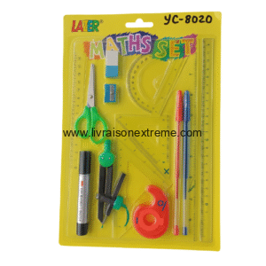 Kit mathématiques complet LAZER – MATHS SET YC-8020