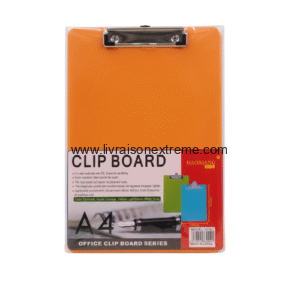 Écritoire plastique LUX A4 – HAOXIANG CLIP BOARD – (orange)