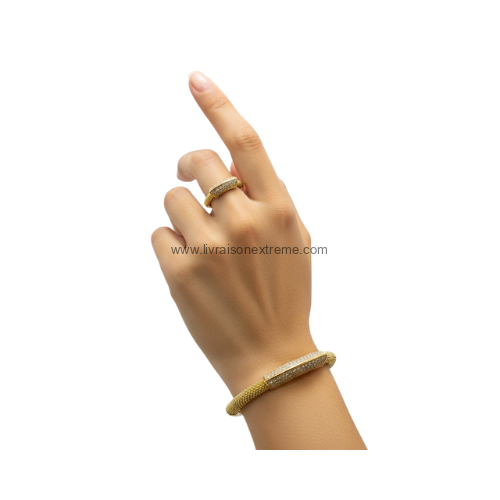 Parure bracelet et bague minimal chic – Image 3
