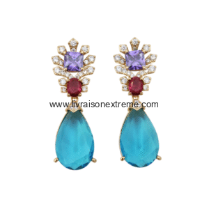 Boucles d'oreilles pendantes glamour