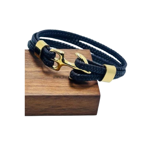 Bracelet en cuir tressé – Image 5