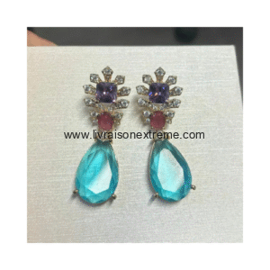 Boucles d'oreilles pendantes glamour