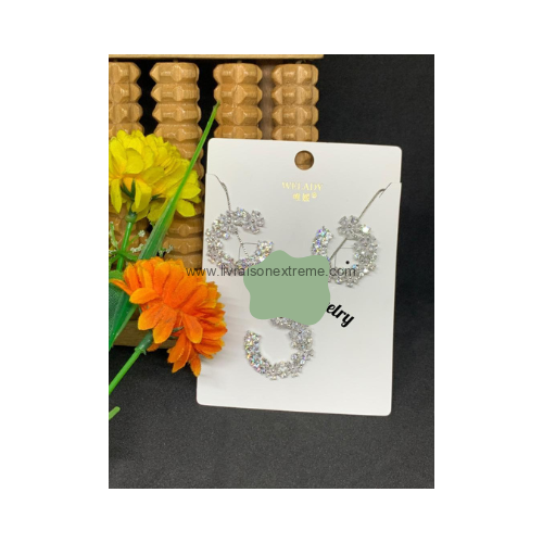 Parure en motif lune cristal – Image 2
