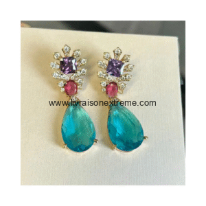 Boucles d'oreilles pendantes glamour