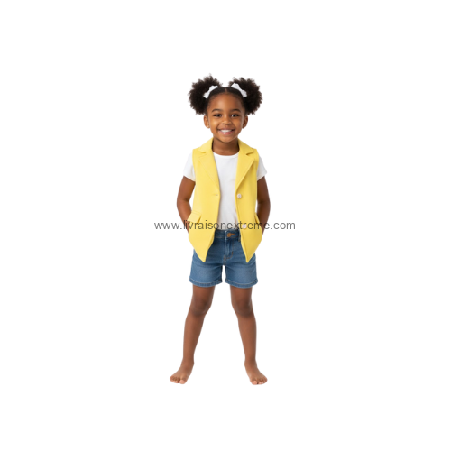 Veste sans manches chic pour enfant