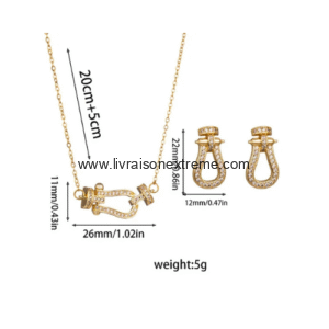 Parure Ruban d'or