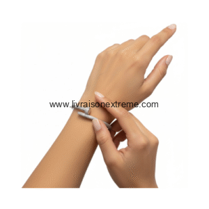 Bracelet jonc clou strass