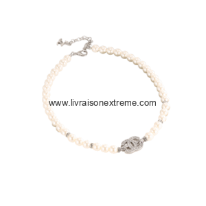 Collier en perles Chanel cristal