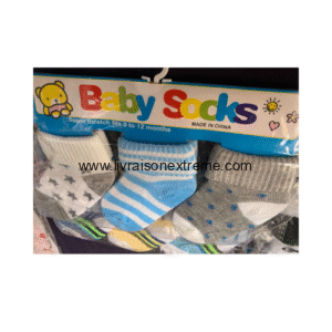 Lot de 3 Paires de chaussettes bébé