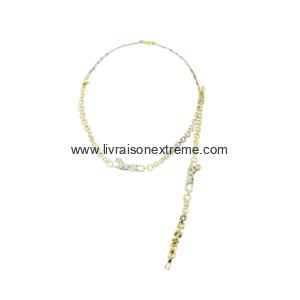Collier et bracelet barres scintillantes