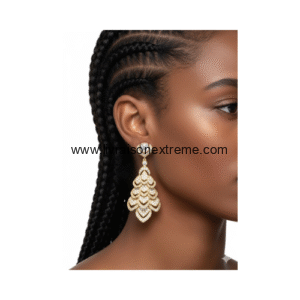 Boucles d'oreilles pendantes en cascade