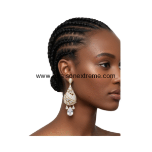 Boucles d'oreilles pendantes goutte pavée