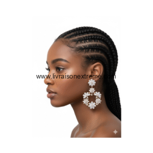 Boucles d'oreilles créoles fleuries