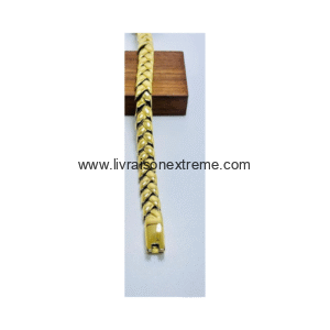 Bracelet chaîne à maillons tressés