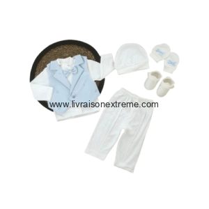 Ensemble de cérémonie bébé garçon Petite Ponpon Baby
