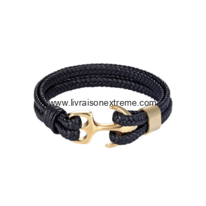 Bracelet en cuir tressé