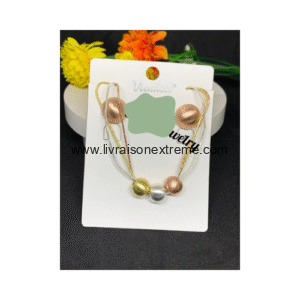 Parure trio métal satiné